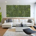 Mur végétal artificiel panache en polyéthylène vert 50x50cm