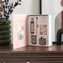 Coffret parfum d'intérieur avec bougie magnolia, diffuseur fleur de coton et spray iris