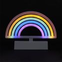Lampe led effet neon décorative arc-en-ciel sur piles