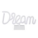 Lampe led effet neon décorative dream sur piles