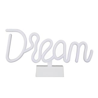 Lampe led effet neon décorative dream sur piles