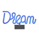 Lampe led effet neon décorative dream sur piles