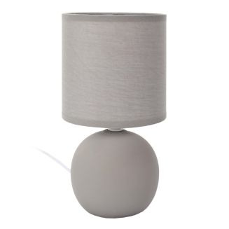 Lampe à poser céramique taupe mat (H25cm)