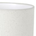 Lampe à poser en terre cuite crème et abat-jour lin (H50cm)