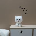 Lampe-veilleuse en forme de chat pour enfant avec 3 intensités de lumière blanche