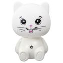Lampe-veilleuse en forme de chat pour enfant avec 3 intensités de lumière blanche