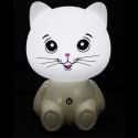 Lampe-veilleuse en forme de chat pour enfant avec 3 intensités de lumière blanche