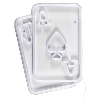 Lampe led effet néon mural carte de jeu avec port USB