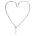 Lampe led effet néon mural coeur arc en ciel avec port USB
