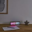 Lampe led effet neon décorative good vibes sur piles