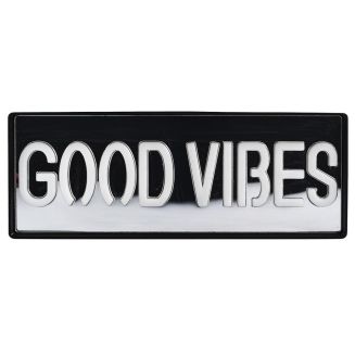 Lampe led effet neon décorative good vibes sur piles