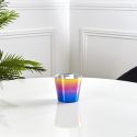 Bougie parfumée effet électroplagage multicolore (H8,3cm)senteur Rêve Poudré
