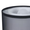 Lampe à poser en métal noir avec double abat-jour (H31,5cm)
