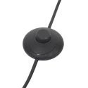 Lampadaire en métal noir avec double abat-jour (H150cm)