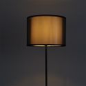 Lampadaire en métal noir avec double abat-jour (H150cm)