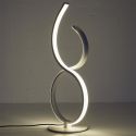Lampe LED design blanc à poser éclairage blanc chaud