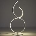 Lampe LED design blanc à poser éclairage blanc chaud