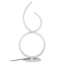 Lampe LED design blanc à poser éclairage blanc chaud