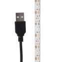 Ruban 90 leds blanc chaud adhésif 3m avec raccordement USB