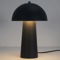 Lampe à poser champignon polyéthylène gris perle (H32cm)