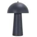 Lampe à poser champignon polyéthylène gris perle (H32cm)