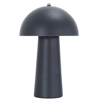 Lampe à poser champignon polyéthylène gris perle (H32cm)