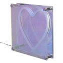 Lampe led effet neon décorative acrylique coeur multicolore avec port USB