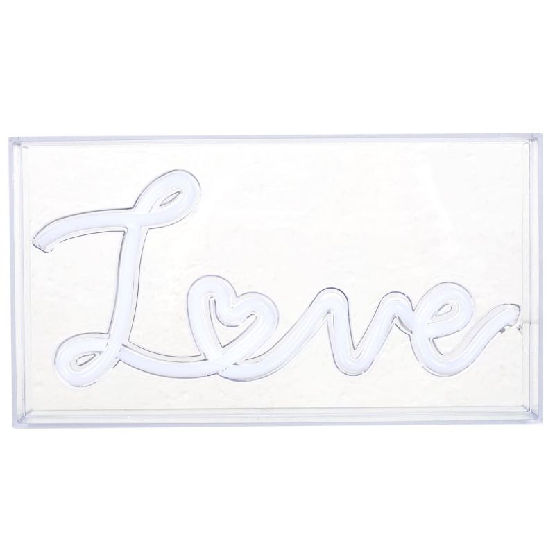 Lampe led effet neon décorative acrylique love rose avec port USB Lampe led effet neon décorative acrylique love rose avec port USB