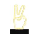 Lampe led effet neon décorative peace sur piles
