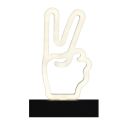 Lampe led effet neon décorative peace sur piles