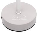 Lampe à poser blanche abat-jour étoiles ajouré rechargeable USB-C