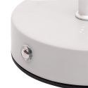 Lampe à poser blanche abat-jour étoiles ajouré rechargeable USB-C