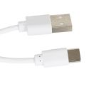 Lampe à poser blanche abat-jour étoiles ajouré rechargeable USB-C