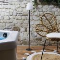 Lampadaire en polypropylène noir led multicolore (H1m60) rechargeable USB