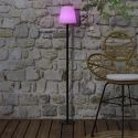 Lampadaire en polypropylène noir led multicolore (H1m60) rechargeable USB