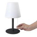 Lampe à poser en polypropylène noir led multicolore (H30cm) rechargeable USB