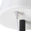 Lampe à poser en polypropylène noir led multicolore (H30cm) rechargeable USB