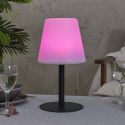 Lampe à poser en polypropylène noir led multicolore (H30cm) rechargeable USB