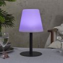 Lampe à poser en polypropylène noir led multicolore (H30cm) rechargeable USB