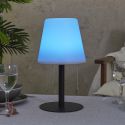 Lampe à poser en polypropylène noir led multicolore (H30cm) rechargeable USB