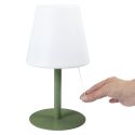 Lampe à poser en polypropylène vert led multicolore (H30cm) rechargeable USB