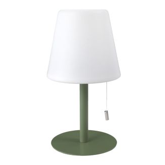 Lampe à poser en polypropylène vert led multicolore (H30cm) rechargeable USB