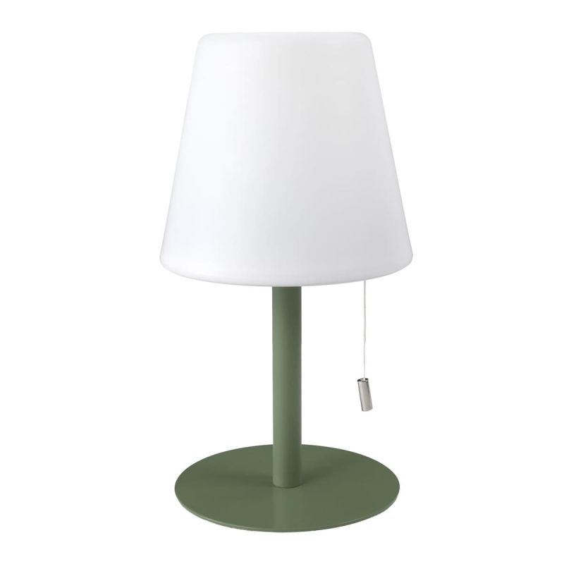 Lampe à poser en polypropylène vert led multicolore (H30cm) rechargeable USB