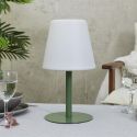 Lampe à poser en polypropylène vert led multicolore (H30cm) rechargeable USB