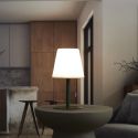 Lampe à poser en polypropylène vert led multicolore (H30cm) rechargeable USB