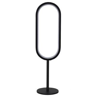 Lampe à poser led anneau 77 leds blanc chaud (H40,5cm) rechargeable USB