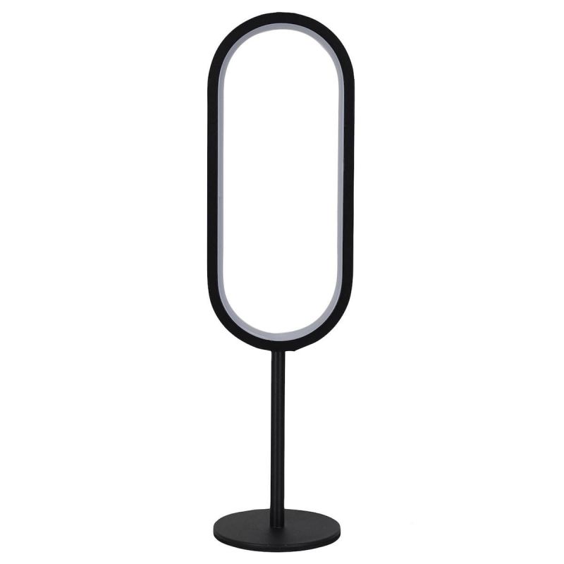 Lampe à poser led anneau 77 leds blanc chaud (H40,5cm) rechargeable USB