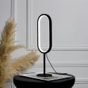Lampe à poser led anneau 77 leds blanc chaud (H40,5cm) rechargeable USB