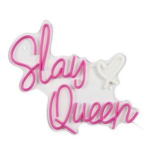 Lampe led effet néon mural slay queen sur port USB