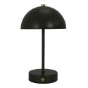 Lampe à poser en métal noir rechargeable (H25cm)